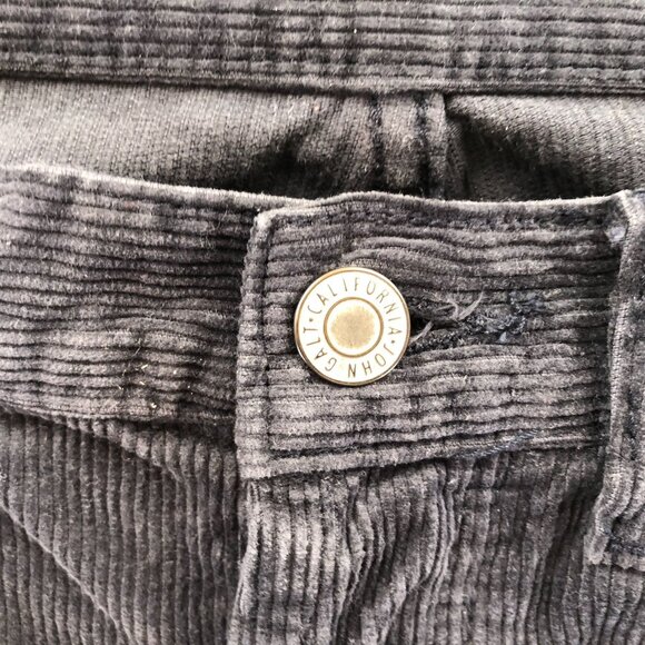 John Galt Womens Corduroy Pants Small Black Straight Leg Classic Casual Mid Rise - Picture 3 of 14